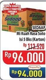 Promo Harga SEDAAP Mie Kuah Soto per 40 pcs 75 gr - Hypermart