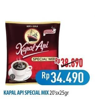 Promo Harga Kapal Api Kopi Bubuk Special Mix per 20 sachet 25 gr - Hypermart