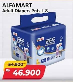 Promo Harga Alfamart Adult Diapers Pants L8 8 pcs - Alfamart