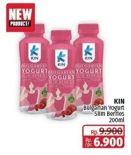 Promo Harga KIN Bulgarian Yogurt Slim Berry 200 ml - Lotte Grosir