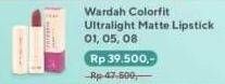 Promo Harga WARDAH Colorfit Ultralight Matte Lipstick 01. Pink  - Alfamart