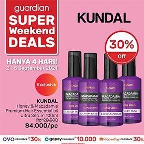 Promo Harga KUNDAL Macadamia Damage Care Solution Premium Hair Essential Oil Ultra Serum All Variants 100 ml - Guardian