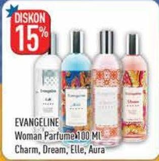 Promo Harga EVANGELINE EDT Charm, Dream, Elle, Aura 100 ml - Hypermart