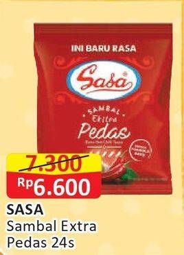 Promo Harga SASA Sambal Ekstra Pedas per 24 sachet 9 gr - Alfamart