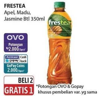 Promo Harga Frestea Minuman Teh Apple, Green Honey, Jasmine 350 ml - Alfamidi