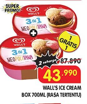 Promo Harga Walls Ice Cream 700 ml - Superindo