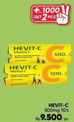 Promo Harga Hevit C 500mg 10 pcs - Guardian