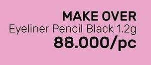Promo Harga MAKE OVER Eye Liner Pencil Black Jack 1 gr - Guardian