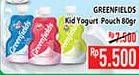 Promo Harga GREENFIELDS Yogurt Squeeze 80 gr - Hypermart