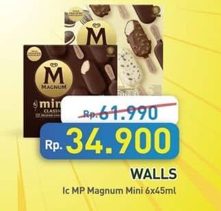 Promo Harga Walls Magnum Mini per 6 pcs 45 ml - Hypermart