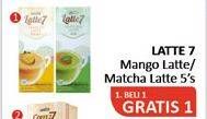 Promo Harga Latte 7 Latte Mango, Matcha 5 pcs - Alfamidi