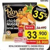 Promo Harga Belfoods Royal Nugget Chicken Nugget Stick, Chicken Nugget Drummies, Chicken Nugget S 500 gr - Superindo