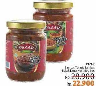 Promo Harga PAZAR Sambal Terasi Original, Bajak Extra Hot  - LotteMart
