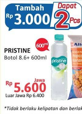 Promo Harga PRISTINE 8 Air Mineral 600 ml - Alfamidi