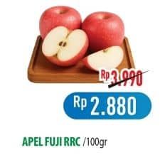Promo Harga Apel Fuji RRC per 100 gr - Hypermart