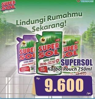 Promo Harga Supersol Karbol Wangi 750 ml - Hari Hari