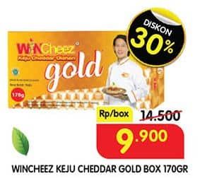 Promo Harga WINcheez Gold Cheddar Keju Olahan  170 gr - Superindo