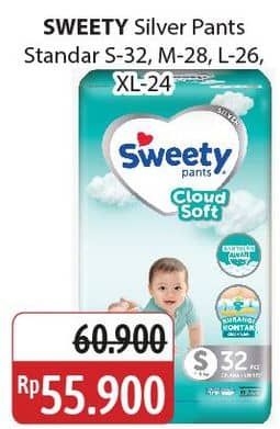 Promo Harga Sweety Silver Pants S32, XL24, L26, M28 24 pcs - Alfamidi