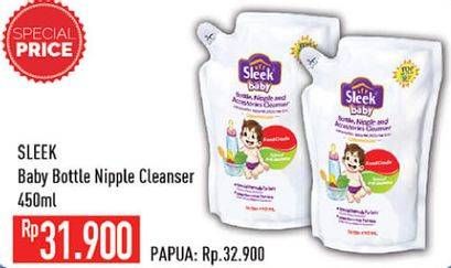 Promo Harga SLEEK Baby Bottle, Nipple and Accessories Cleanser 450 ml - Hypermart