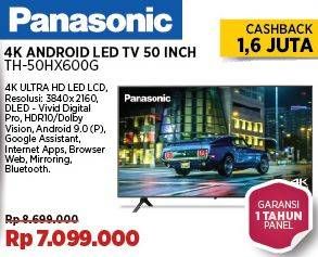 Promo Harga Panasonic TH-50HX600G Android Smart TV  - COURTS