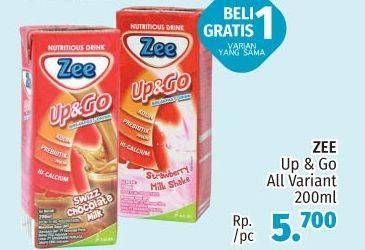 Promo Harga ZEE Up & Go UHT All Variants 200 ml - LotteMart