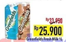 Promo Harga Greenfields Fresh Milk 1000 ml - Hypermart