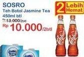 Promo Harga SOSRO Teh Botol Original 450 ml - Indomaret