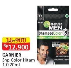 Promo Harga GARNIER MEN Shampoo Color Hitam Alami 10 ml - Alfamart