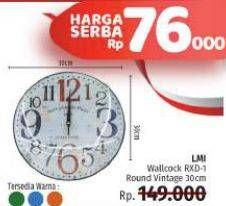 Promo Harga LMI Wallclock Vintage 30cm  - LotteMart