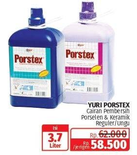 Promo Harga Yuri Porstex Pembersih Porselen Biru, Purple, Lilac 3700 ml - Lotte Grosir