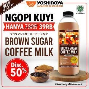 Promo Harga YOSHINOYA Brown Sugar Coffee Milk  - Yoshinoya