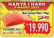 Promo Harga Salmon Fillet per 100 gr - Hypermart