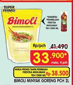 Promo Harga Bimoli Minyak Goreng 2000 ml - Superindo