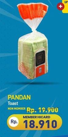 Promo Harga Pandan Toast  - Hypermart