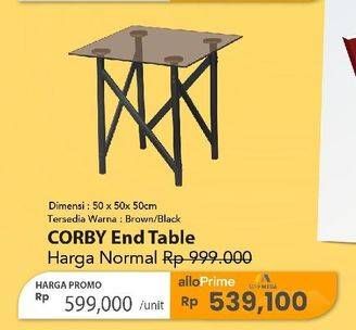 Promo Harga Corby End Table  - Carrefour