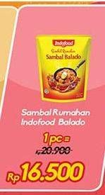 Promo Harga Indofood Sambal Rumahan Sambal Balado 200 gr - Indomaret