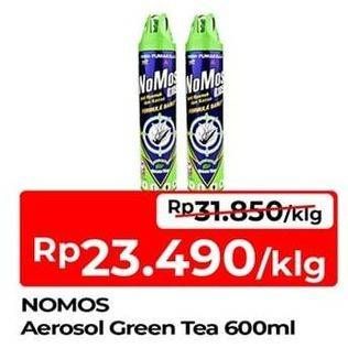 Promo Harga Nomos Aerosol Green Tea 600 ml - TIP TOP