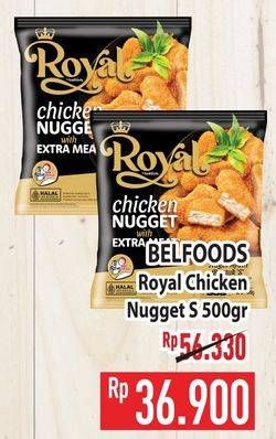 Promo Harga Belfoods Royal Nugget Chicken Nugget S 500 gr - Hypermart
