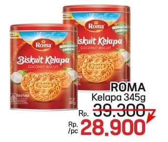 Promo Harga Roma Biskuit Kelapa 345 gr - LotteMart