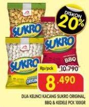 Promo Harga Dua Kelinci Kacang Sukro Original, BBQ, Kedele 100 gr - Superindo