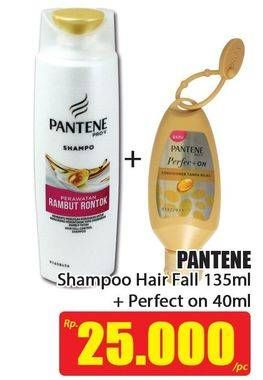 Promo Harga PANTENE Shampoo Hair Fall 135ml + Perfect On 40ml  - Hari Hari
