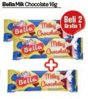 Promo Harga BELLA Milk Chocolate per 2 pouch 16 gr - Carrefour
