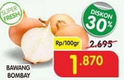 Promo Harga Bawang Bombay per 100 gr - Superindo