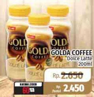 Promo Harga Golda Coffee Drink Dolce Latte 200 ml - Lotte Grosir