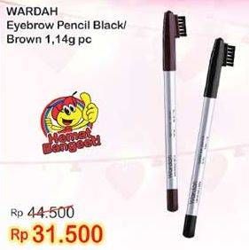 Promo Harga WARDAH Eyexpert Eyebrow Brown, Black 1 gr - Indomaret