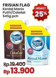 Promo Harga Frisian Flag Susu Kental Manis Cokelat, Putih 545 gr - Indomaret