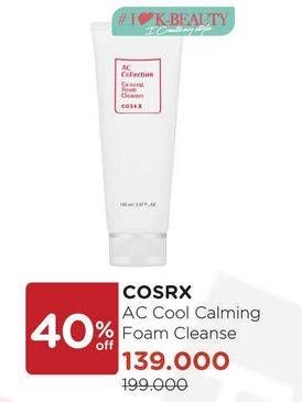Promo Harga COSRX AC Collection Calming Foam Cleanser 150 ml - Watsons