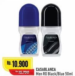 Promo Harga Casablanca Men Roll On Black, Blue 50 ml - Alfamart