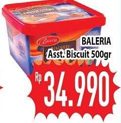Promo Harga BALERIA Biscuits Assortment 500 gr - Hypermart