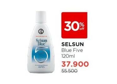 Promo Harga Selsun Shampoo Blue Five 120 ml - Watsons